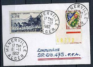 Lettre Commandant Schmitt 06- Menerville- Alger